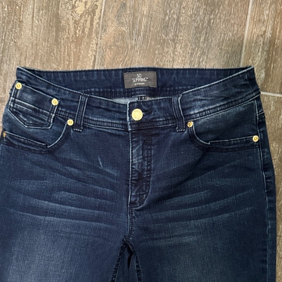 Chico's SO SLIMMING Dark Blue Straight Leg Women's Jeans - Picture 2 of 10